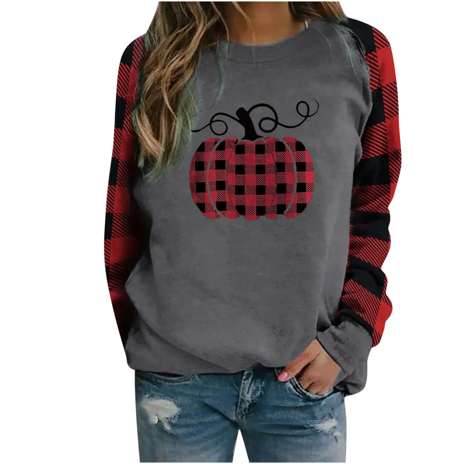 2022 Christmas Crewneck Pullover with Santa Hat Print - Image 7