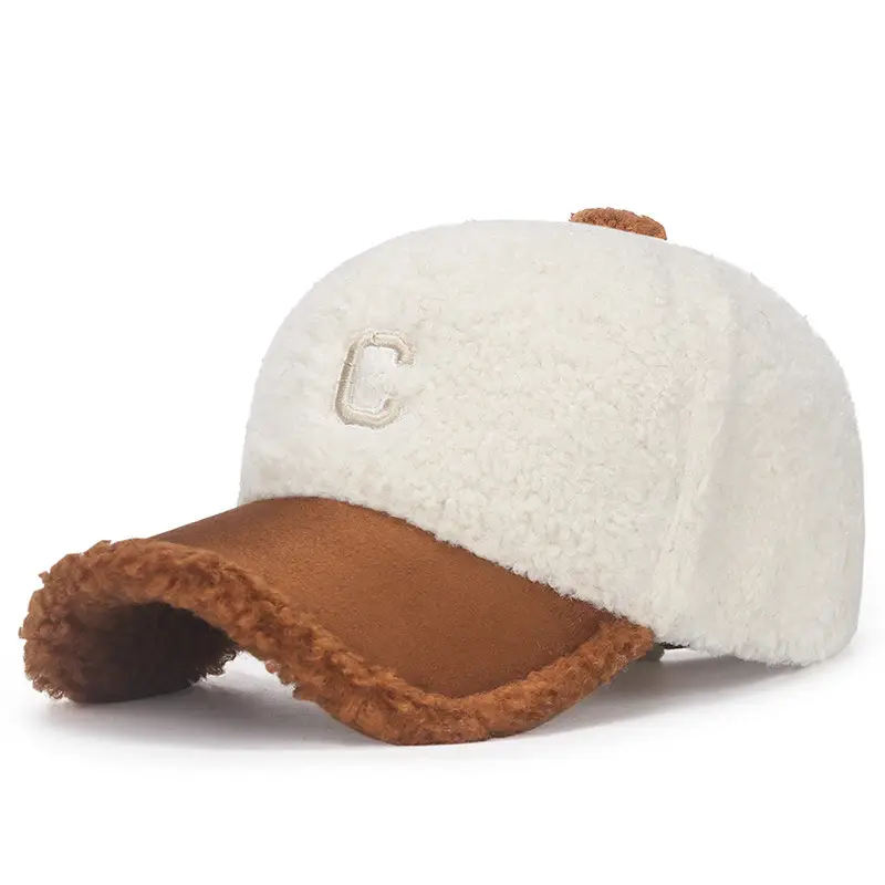Women's Grey Wool Cyber Cap for Winter - Image 4
