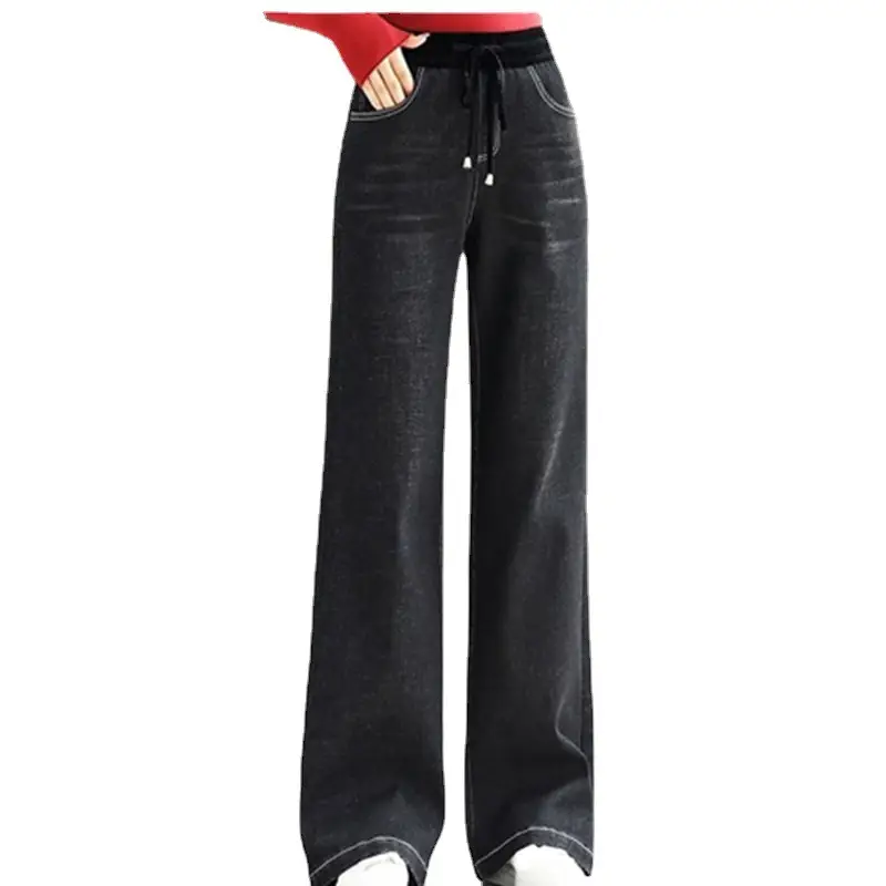 Women Denim Jeans High Waist Loose Fit 2024 - Image 5