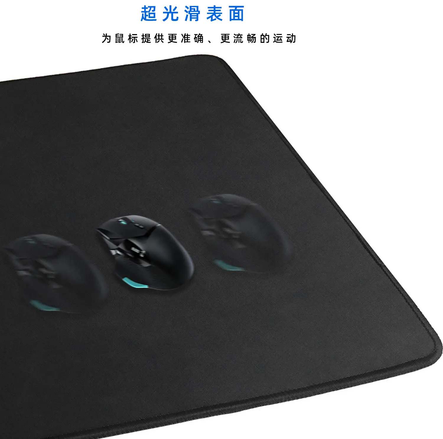 Factory spot computer game pad waterproof lock edge thick large keyboard pad luminous rubber desk mouse pad — feature 5