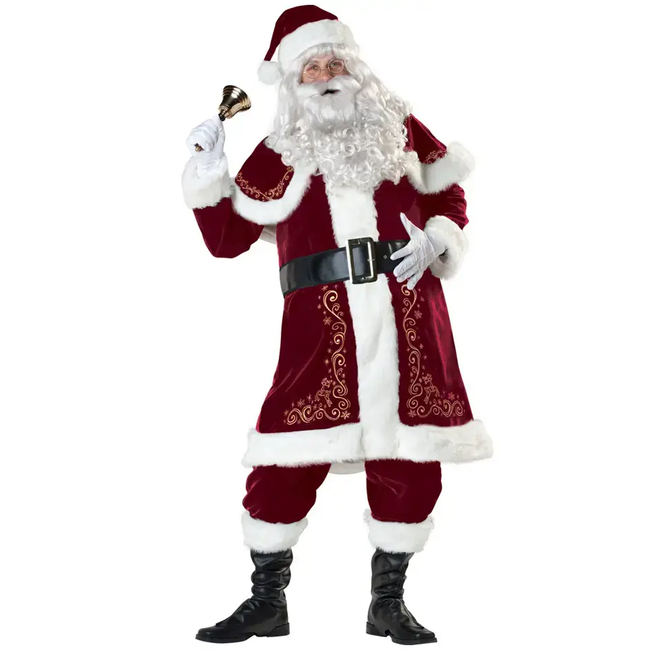 M-4XL Men's Printed Santa Claus Costume Set - Image 2