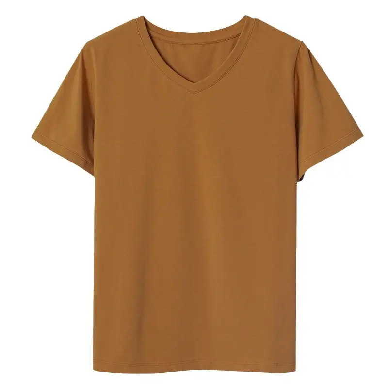 Women V-Neck Cotton T-Shirt 230g Loose Summer - Image 9