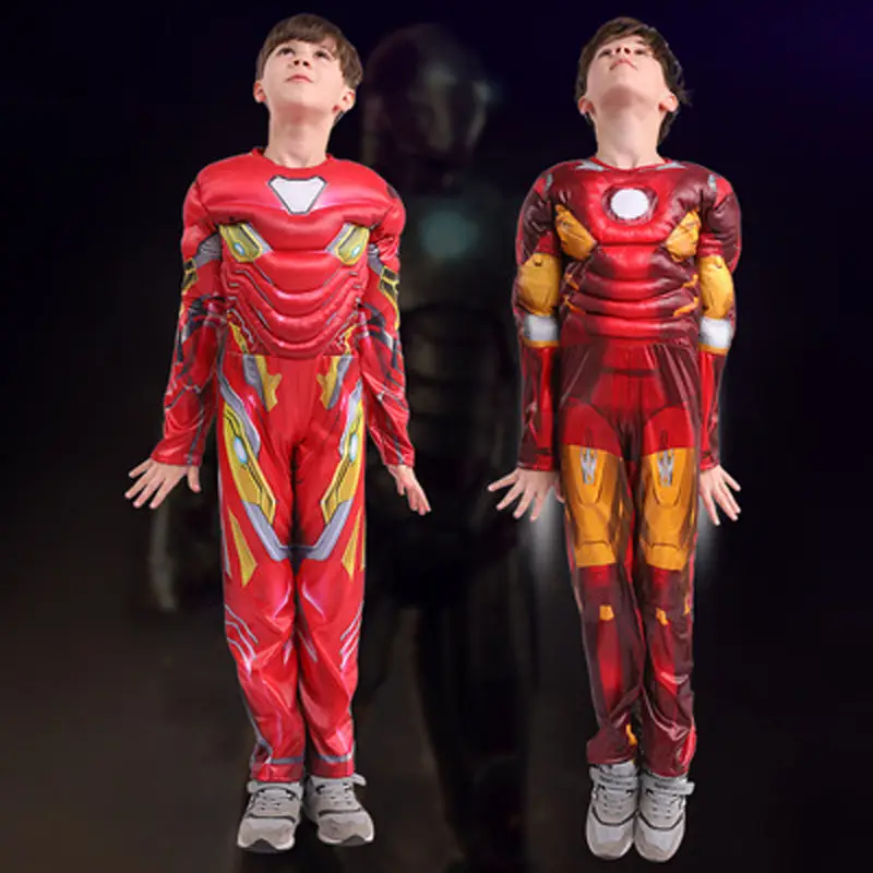 Kids Captain America Suit Blue Black Halloween - Image 13