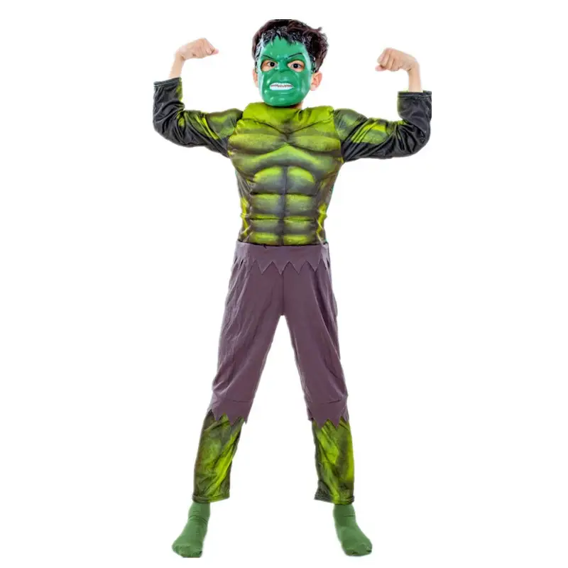 Kids Captain America Suit Blue Black Halloween - Image 6