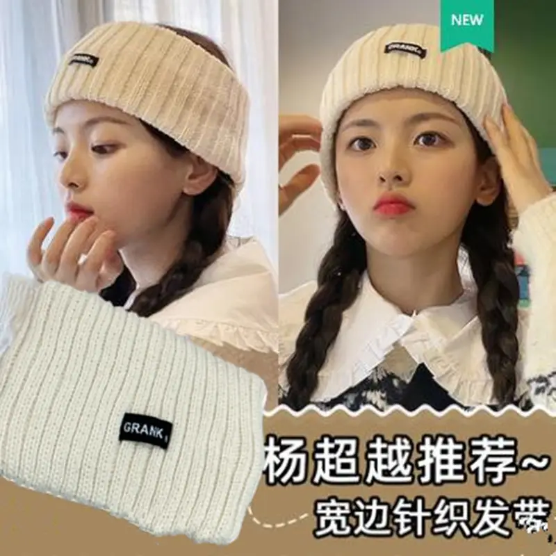 Women Woolen Knitted Headband with Brand Label - Image 8