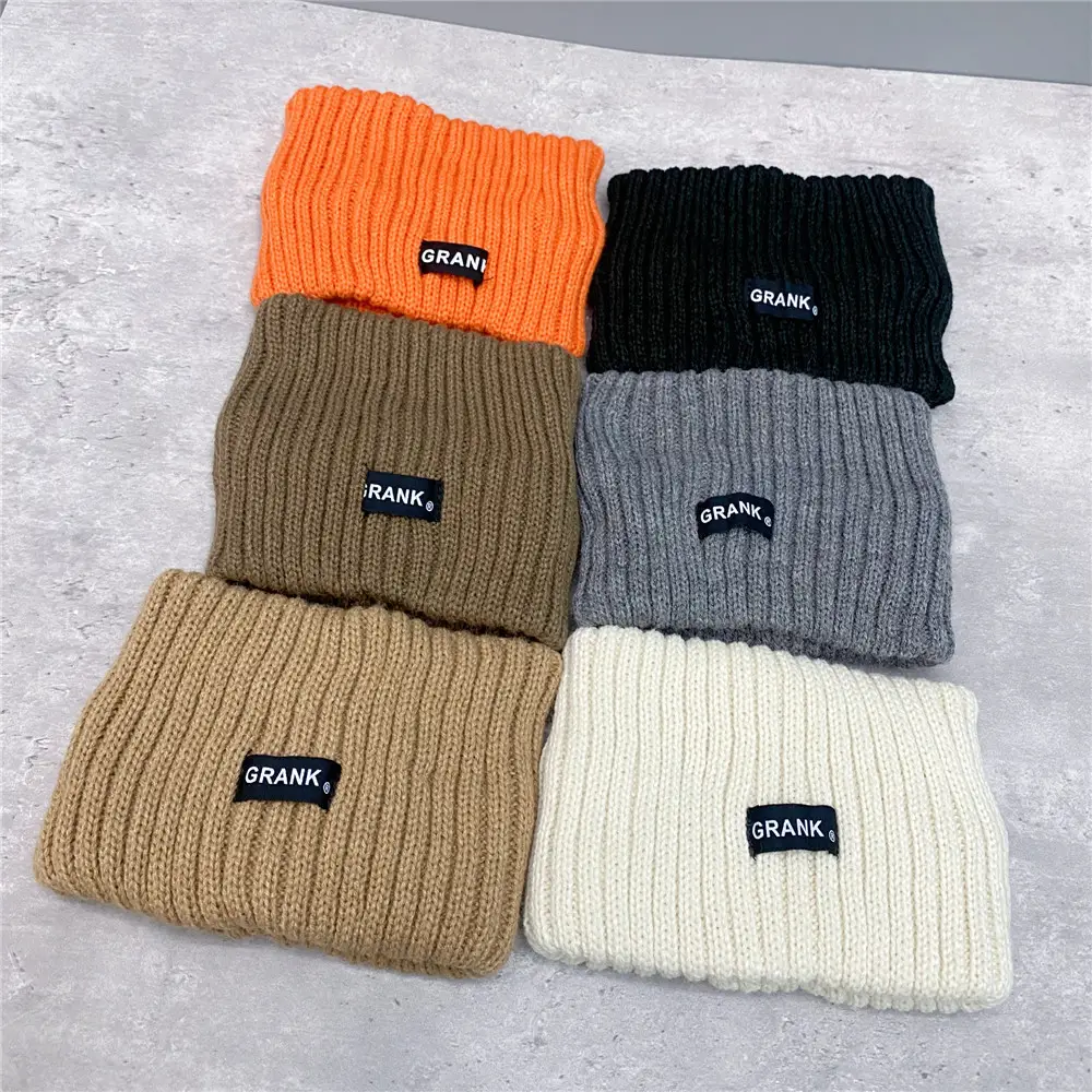 Women Woolen Knitted Headband with Brand Label - Image 9