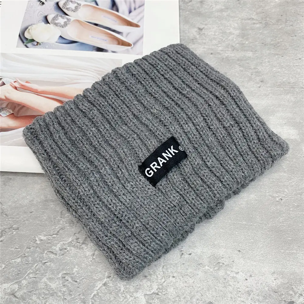 Women Woolen Knitted Headband with Brand Label - Image 6