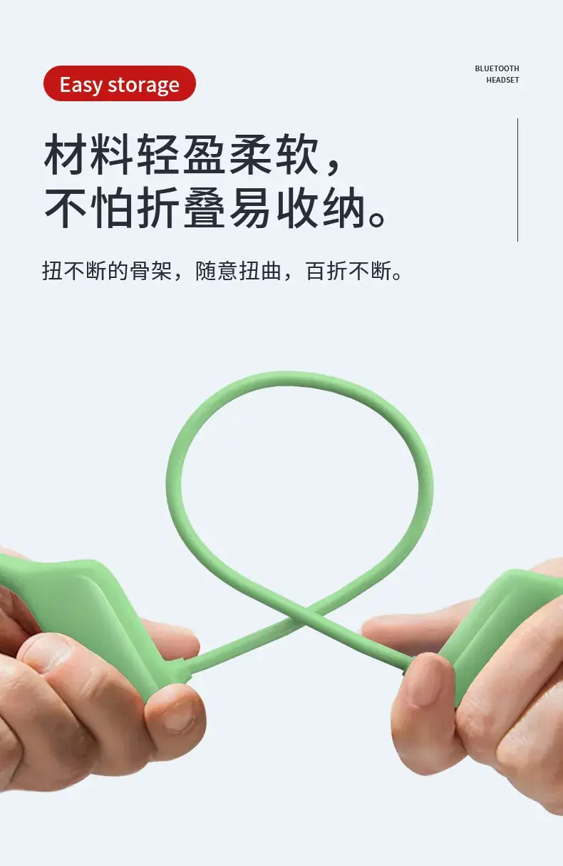 Non-In-Ear Bone Conduction Bluetooth Headset Blue — feature 12