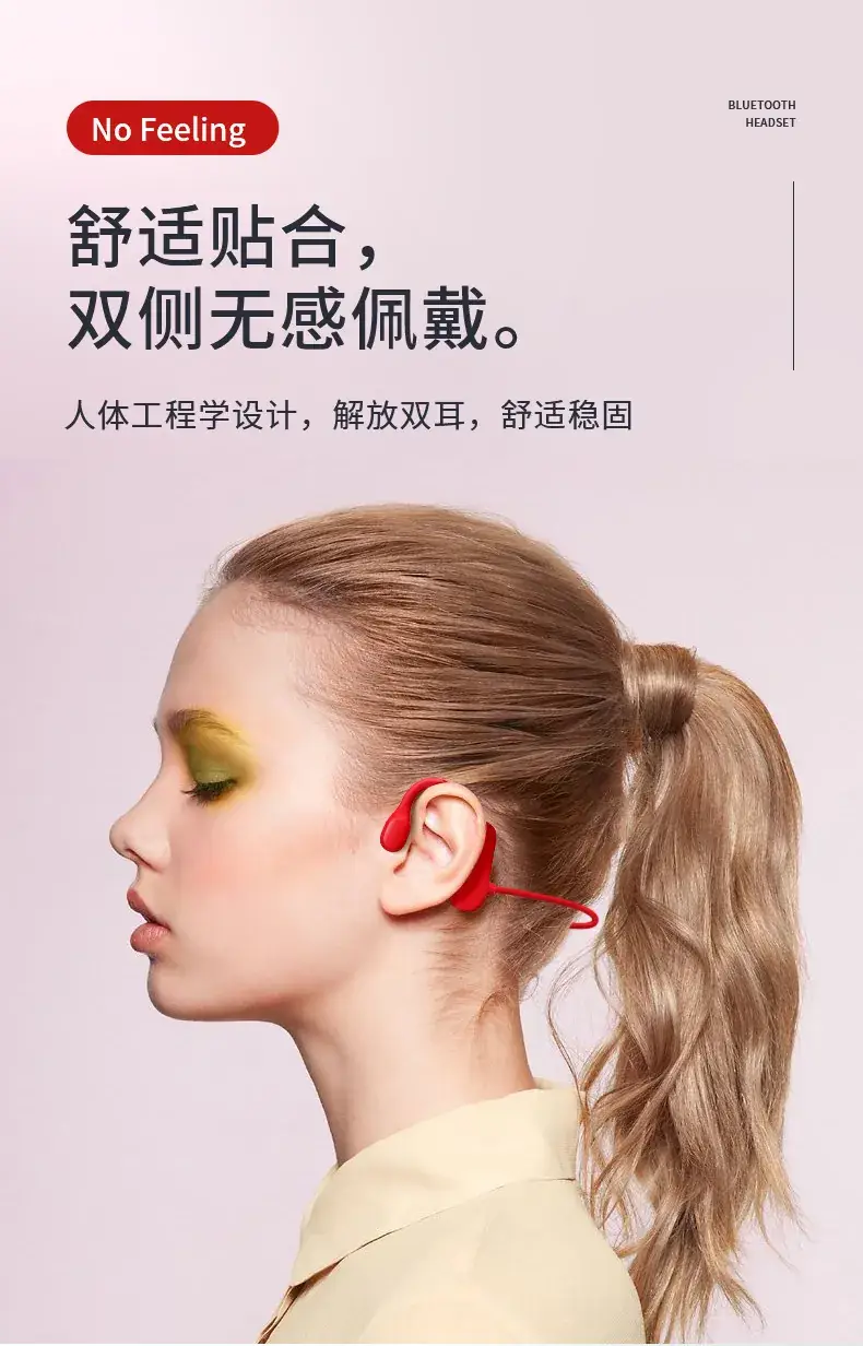 Non-In-Ear Bone Conduction Bluetooth Headset Blue — feature 17