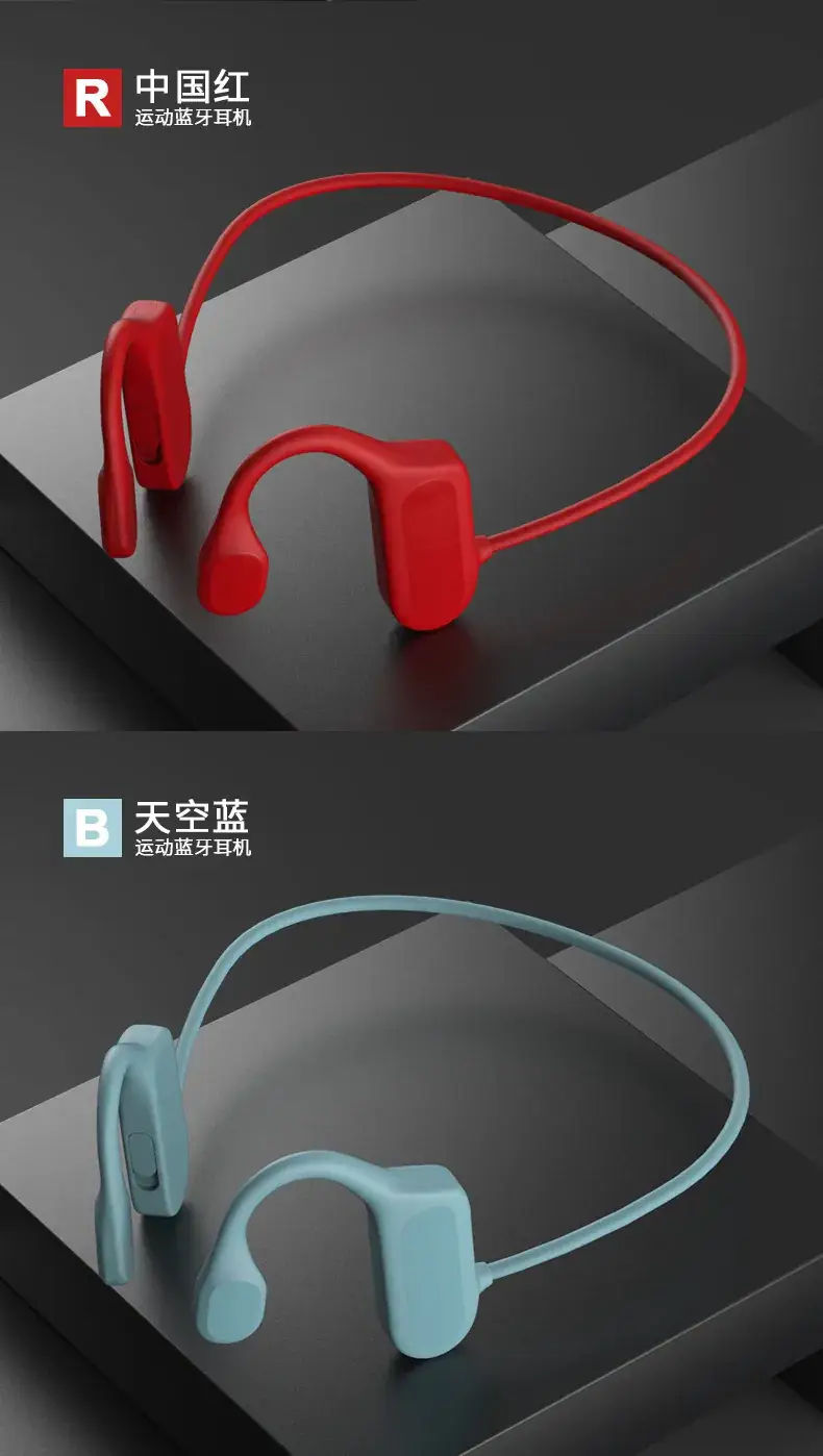 Non-In-Ear Bone Conduction Bluetooth Headset Blue — feature 22