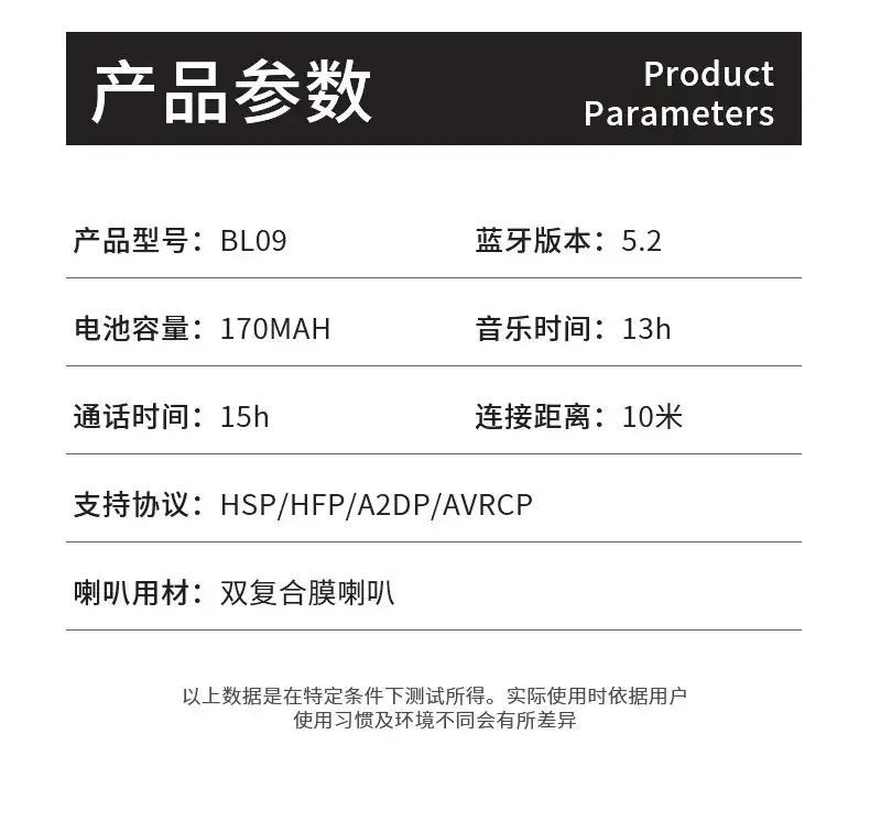 Non-In-Ear Bone Conduction Bluetooth Headset Blue — feature 25