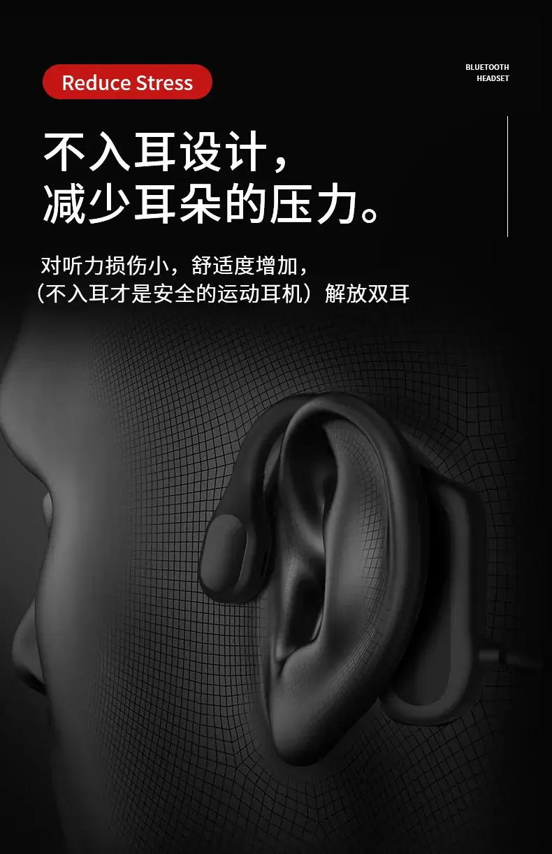 Non-In-Ear Bone Conduction Bluetooth Headset Blue — feature 7