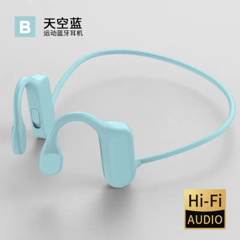 Non-In-Ear Bone Conduction Bluetooth Headset Blue - Image 3