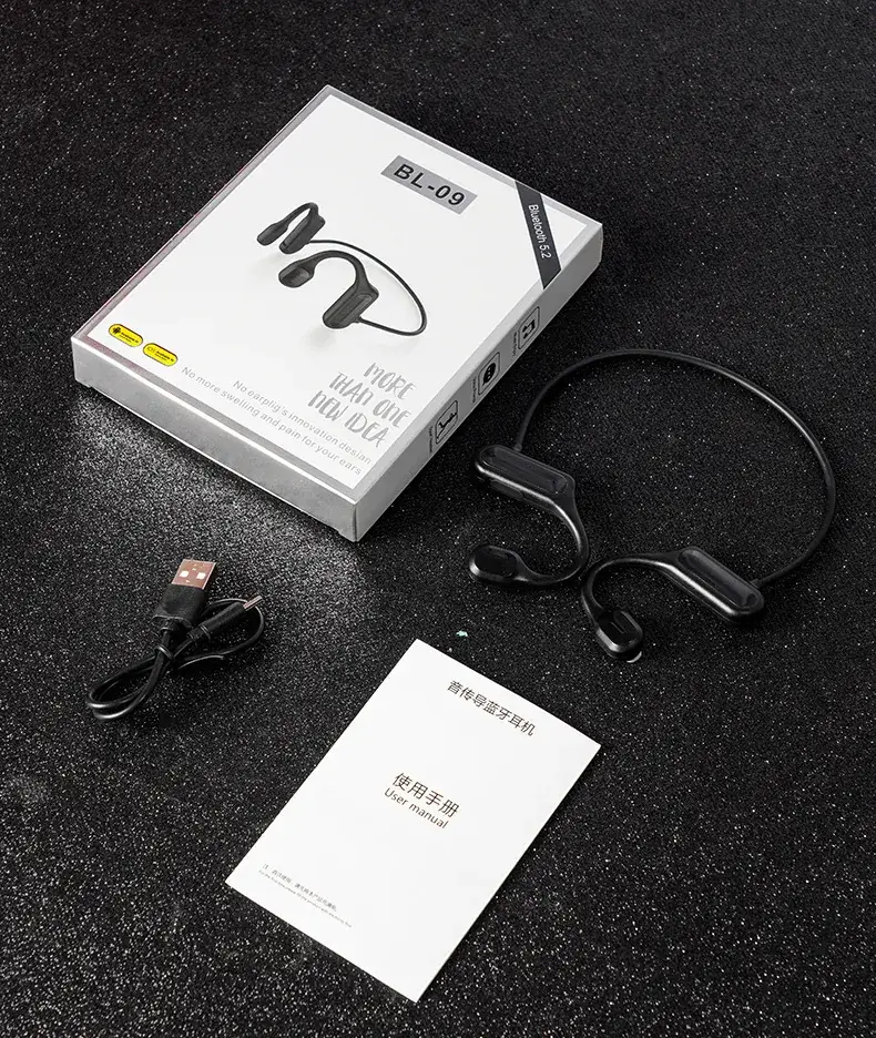 Non-In-Ear Bone Conduction Bluetooth Headset Blue - Image 5
