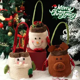 Christmas Snowman Candy Bag Pink Embroidered — feature 19