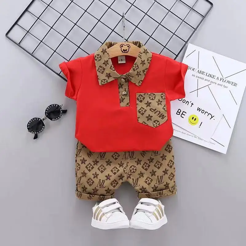 Baby Boys & Girls 2-Piece Printed Suit White Brown - Image 5