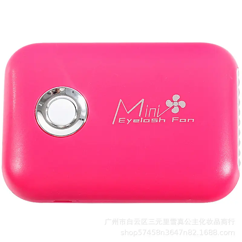 Mini USB Eyelash Plant Fan Black Pink One Touch - Image 9
