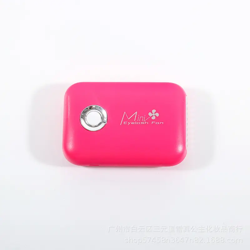 Mini USB Eyelash Plant Fan Black Pink One Touch - Image 2