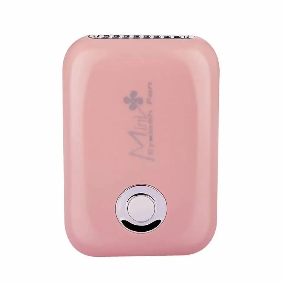 Mini USB Eyelash Plant Fan Black Pink One Touch - Image 3
