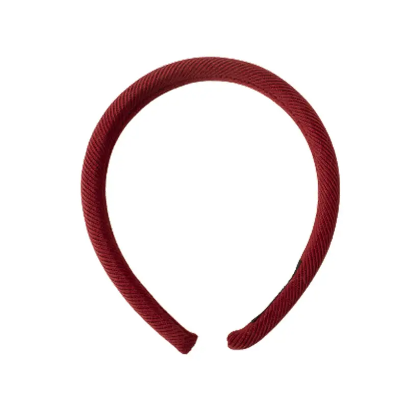 Women's Red Twill Hairpin Headband Retro Height-increasing Cranial Top Narrow Side - Image 15
