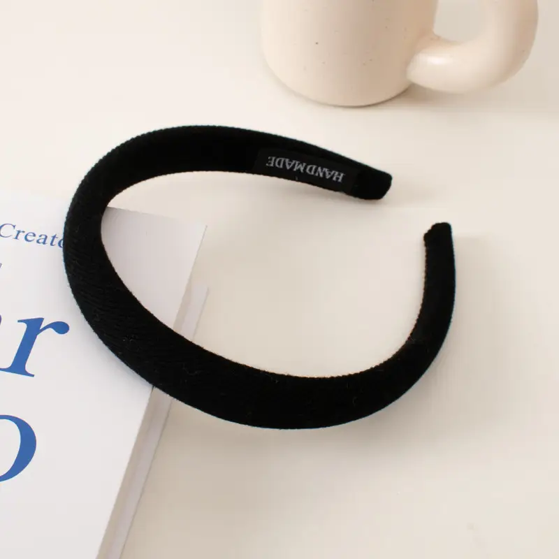 Women's Red Twill Hairpin Headband Retro Height-increasing Cranial Top Narrow Side - Image 10