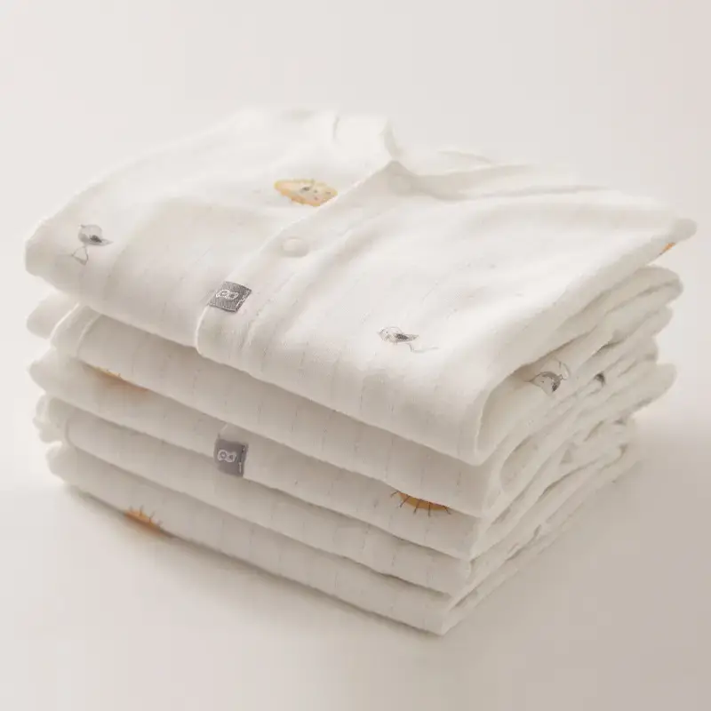 Neonatal Jumpsuit White Long Sleeve Baby Clothes - Image 6