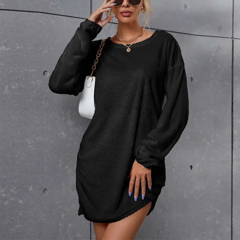 Black Loose Fit Women's Casual Dress 2022 - Image 7