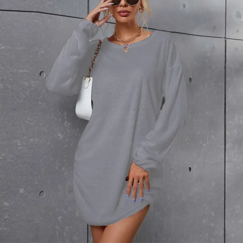 Black Loose Fit Women's Casual Dress 2022 - Image 3