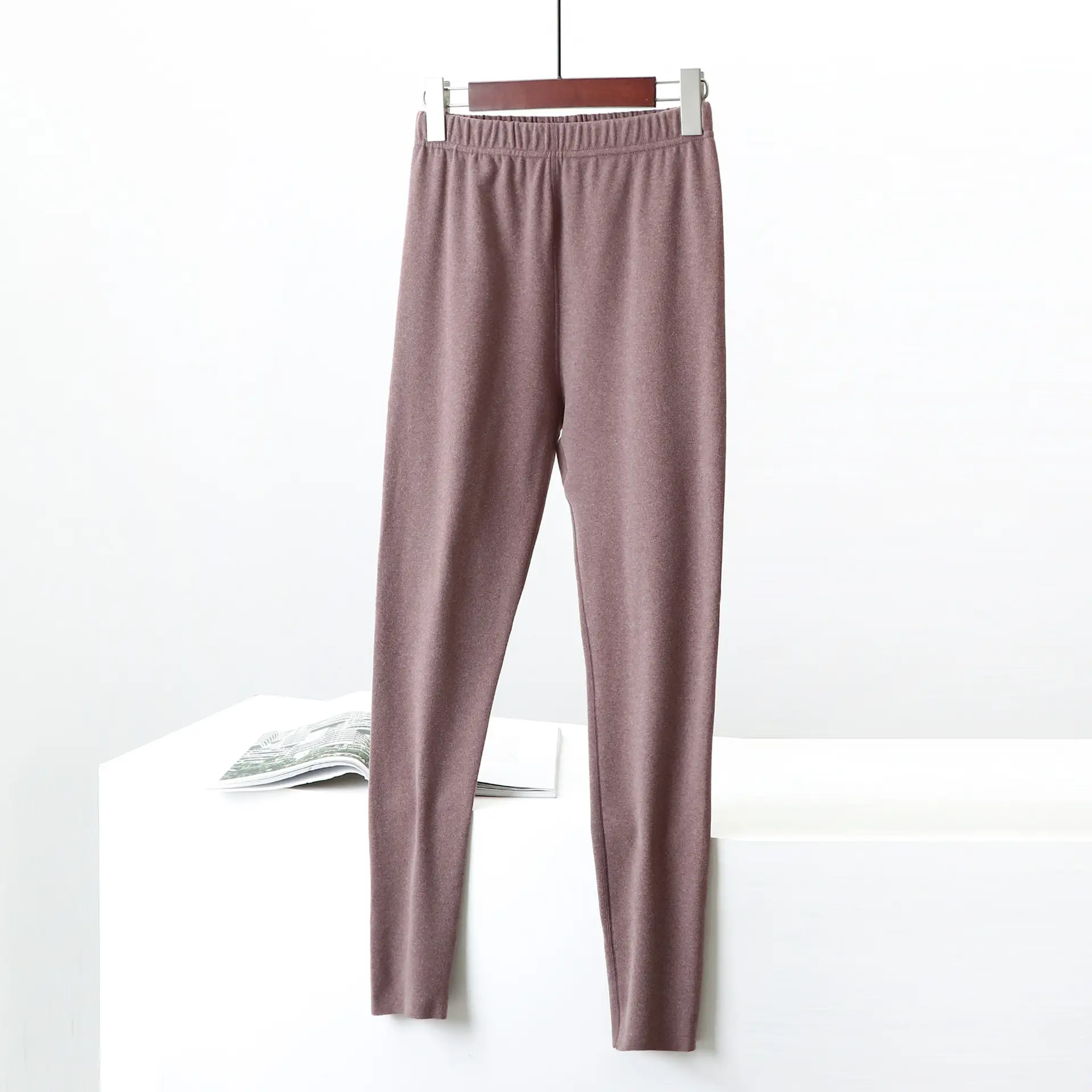 Women Velvet Longon Set Pink Fleece Lined - Image 21
