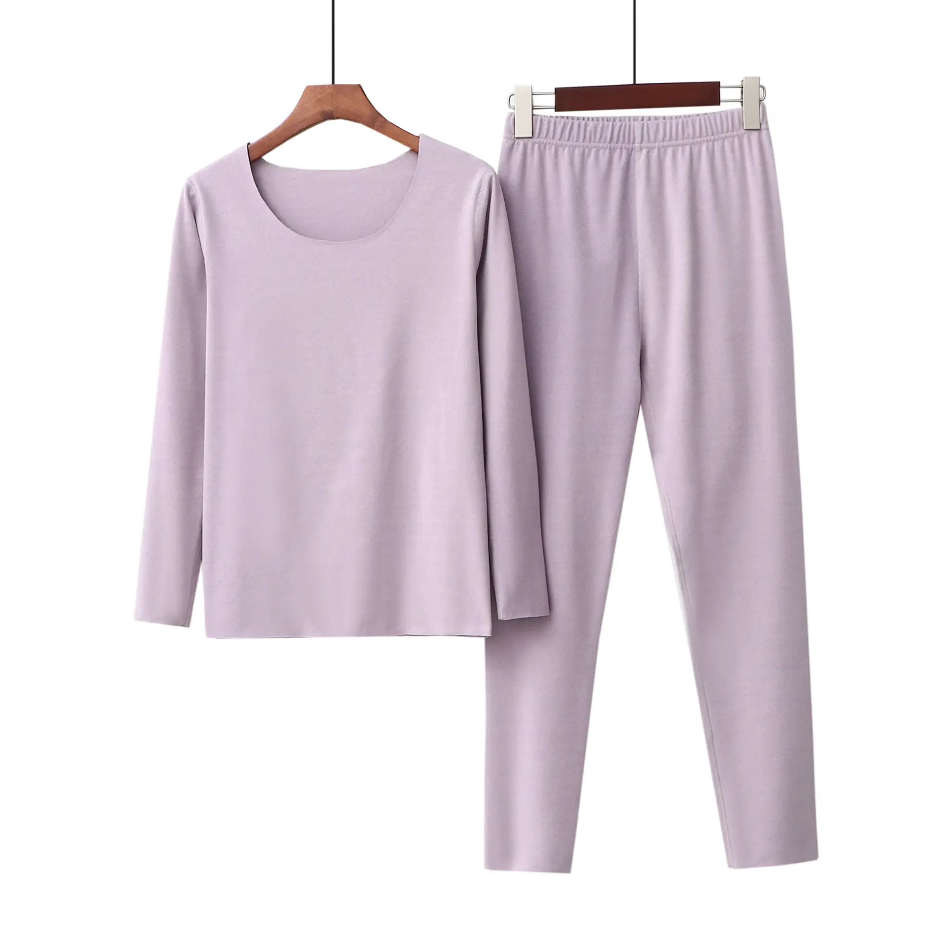 Women Velvet Longon Set Pink Fleece Lined - Image 22
