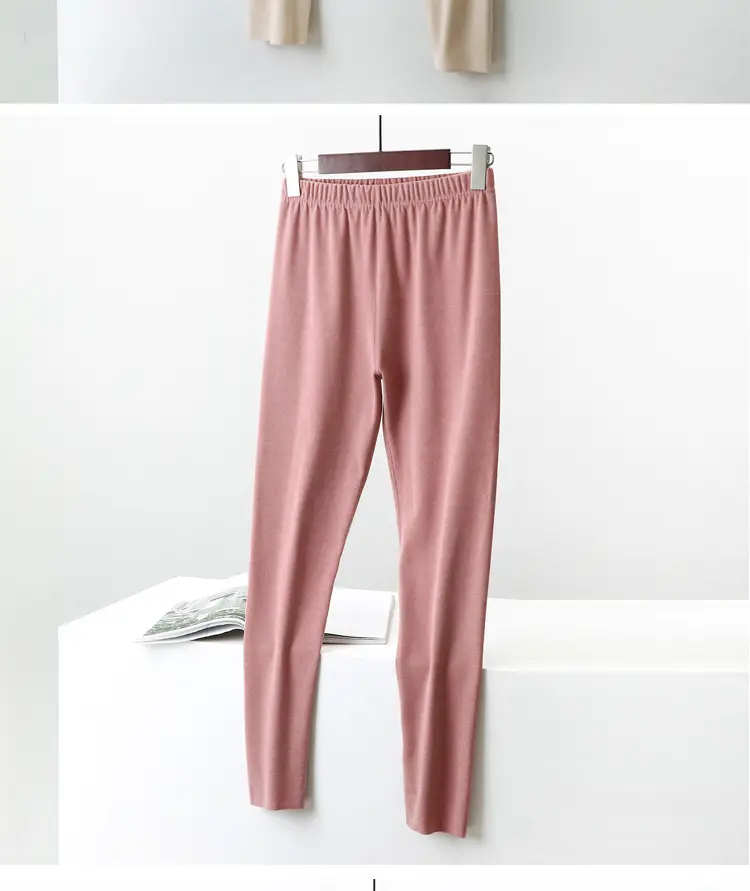 Women Velvet Longon Set Pink Fleece Lined — feature 10