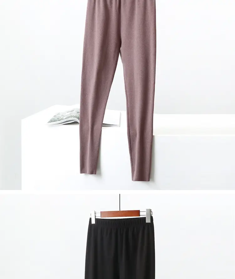 Women Velvet Longon Set Pink Fleece Lined — feature 12