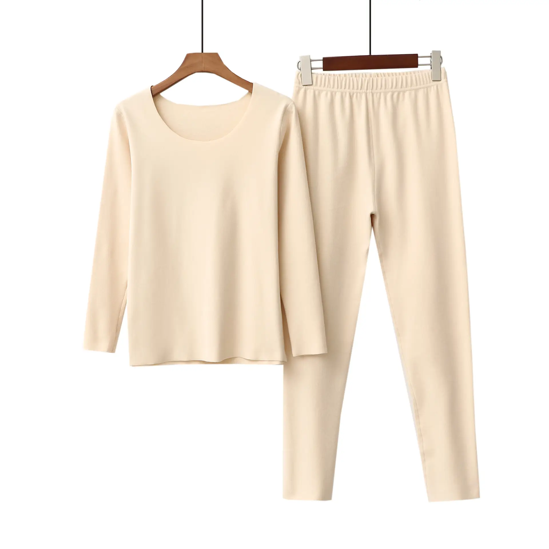 Women Velvet Longon Set Pink Fleece Lined - Image 13
