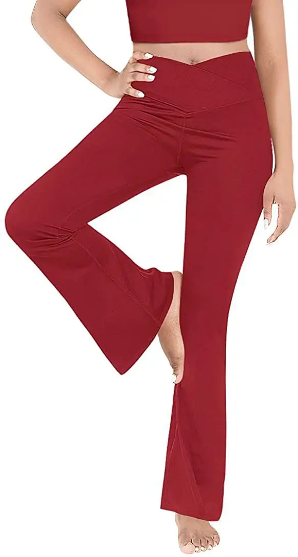 Women's Tight Fit High Waist Yoga Pants Black - Image 3
