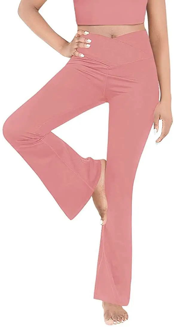 Women's Tight Fit High Waist Yoga Pants Black - Image 9