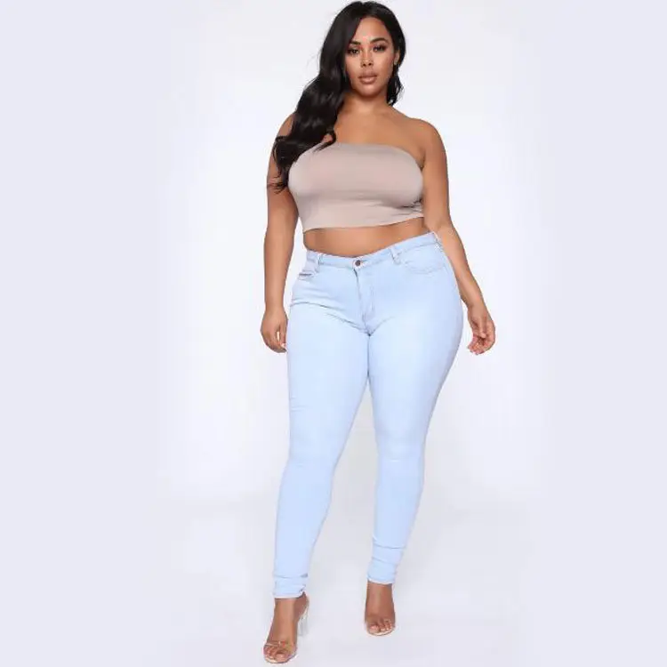 Black High Waist Stretch Pencil Pants for Women - Image 3