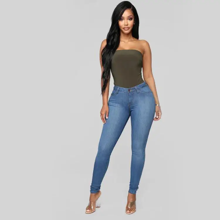 Black High Waist Stretch Pencil Pants for Women - Image 4