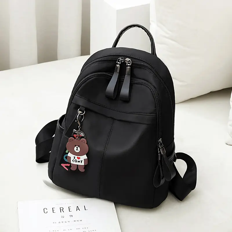 Black Korean Women's Crossbody Backpack 2025 - Image 3