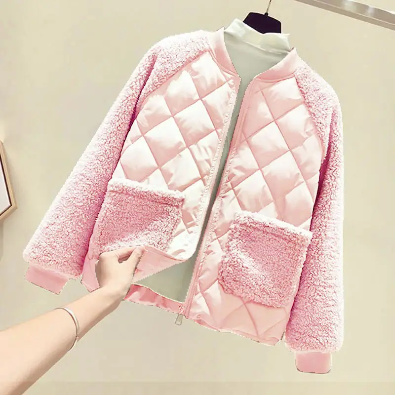 Women's White Quilted Coat 2021 Winter Korean Style