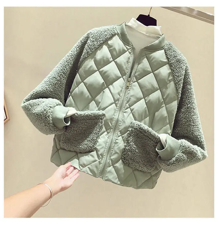 Women's White Quilted Coat 2021 Winter Korean Style — feature 11