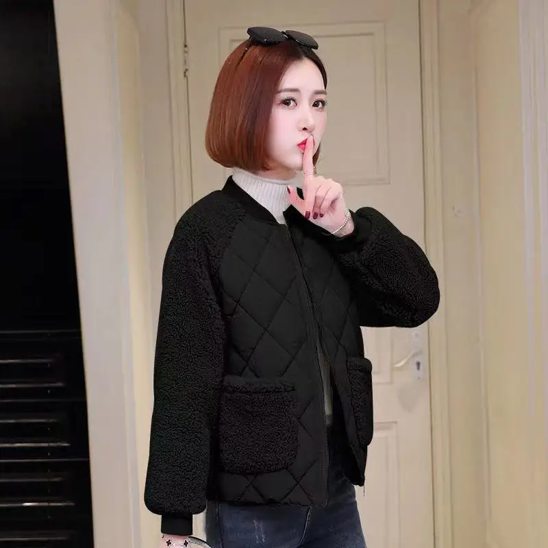 Women's White Quilted Coat 2021 Winter Korean Style — feature 2