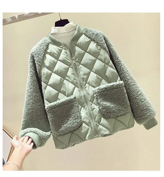 Women's White Quilted Coat 2021 Winter Korean Style — feature 7