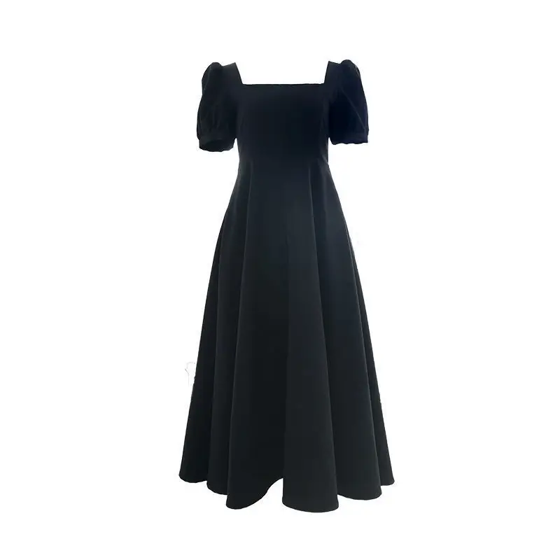 Black Hepburn Style Women's 2023 Summer Dress - Image 6