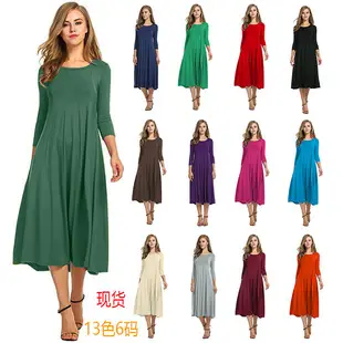 2024 Women's Light Blue Long Sleeve Waist-Cinching Dress — feature 3