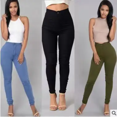 Women Slimming Leg Pants High Waist Skinny Fit - Image 7
