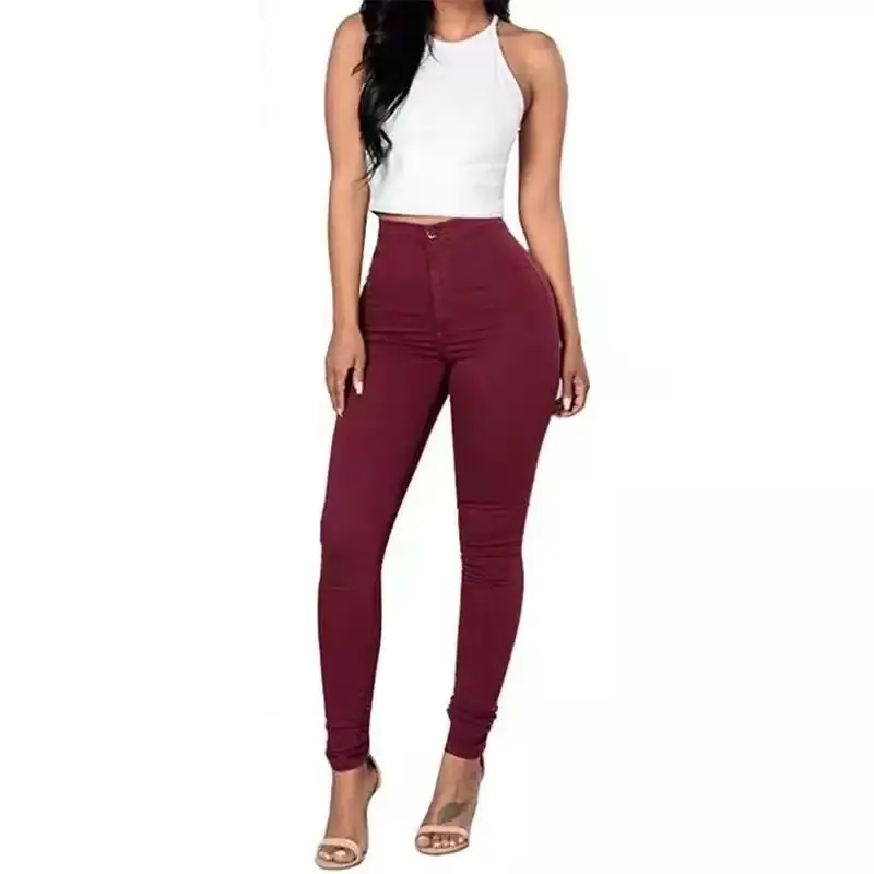 Women Slimming Leg Pants High Waist Skinny Fit - Image 4