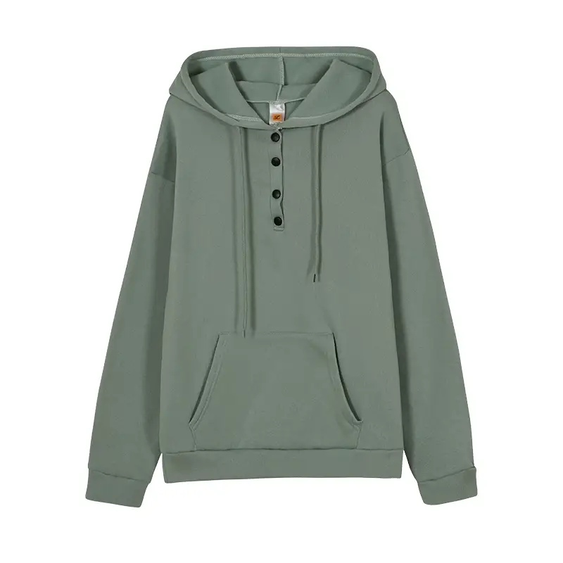 Women's Maroon Hooded Long Sleeve Pullover Sweater — feature 13