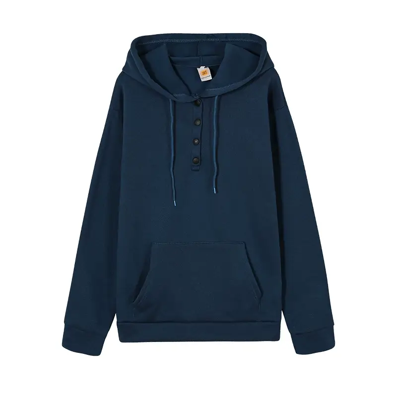 Women's Maroon Hooded Long Sleeve Pullover Sweater — feature 14