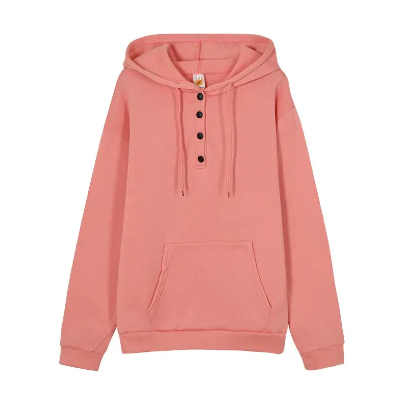 Women's Maroon Hooded Long Sleeve Pullover Sweater — feature 20