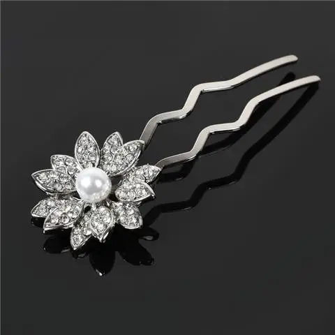 Golden Pearl Cross-Border Hairpin for Bun